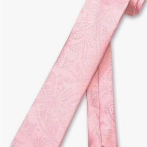 Elegant Pink Paisley Tie